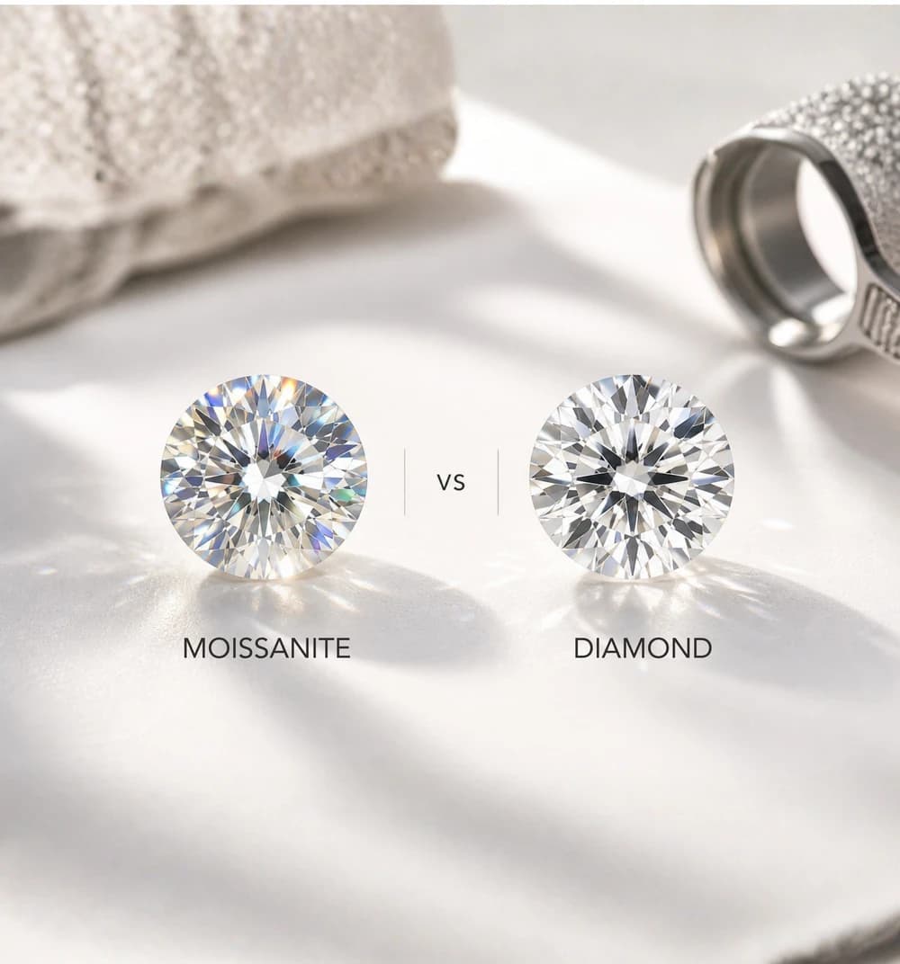 Moisannite vs. Diamond