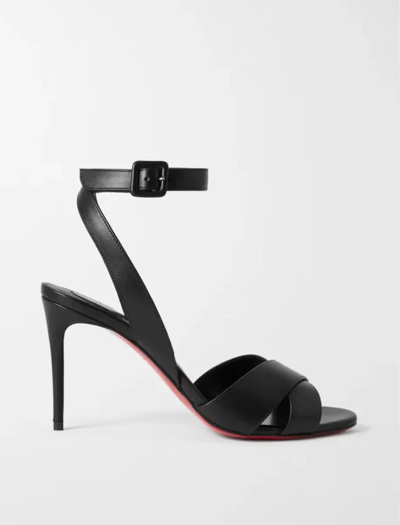 Black Leather Sandals
