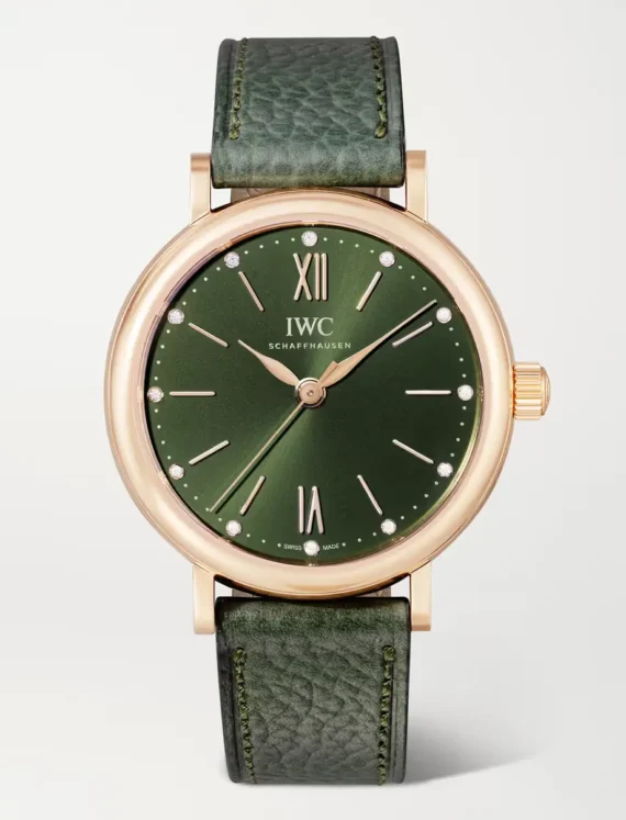 Leather Diamond Watch